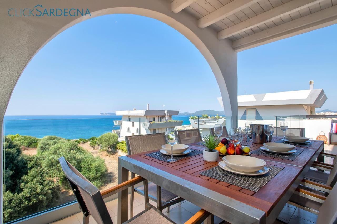 Alghero Appartamento Nereidi Sul Mare Attico Con Incredibile Vista E Verande Per 8 Persone