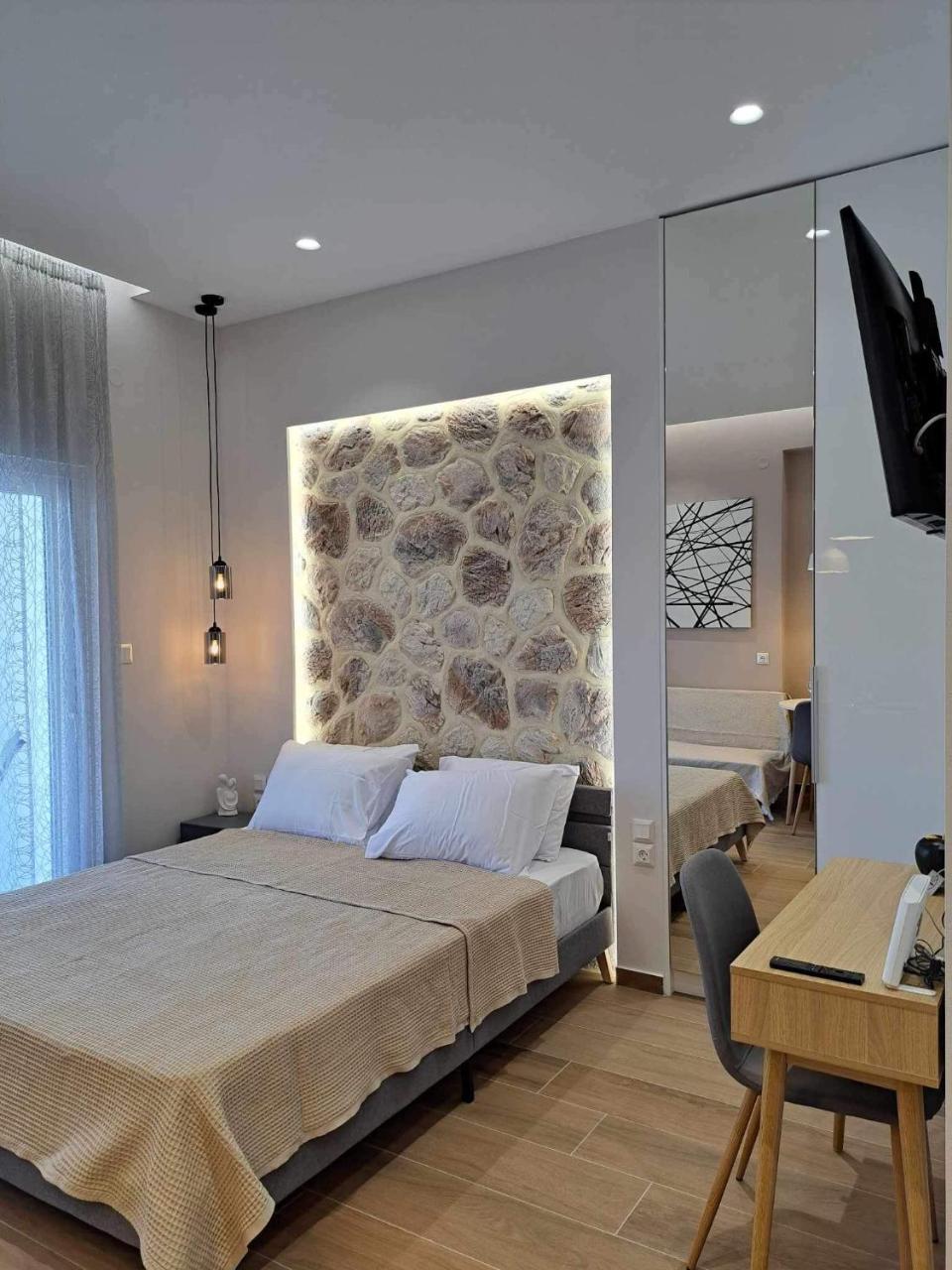 Eclectic Studio With Stone