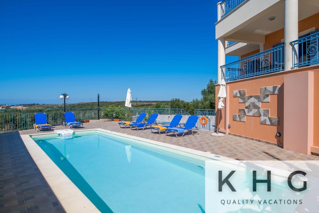 Villa Xenia In Karavados Village, Private Pool, Barbecue, Top View!
