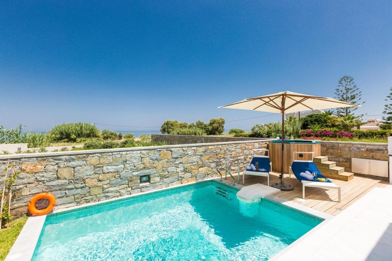 Elegant Rethymno Villa | Villa Doma | 2 Bedrooms | Beach Front | Private Outdoor Swimming Pool & Hot Tub | Pigianos Kampos