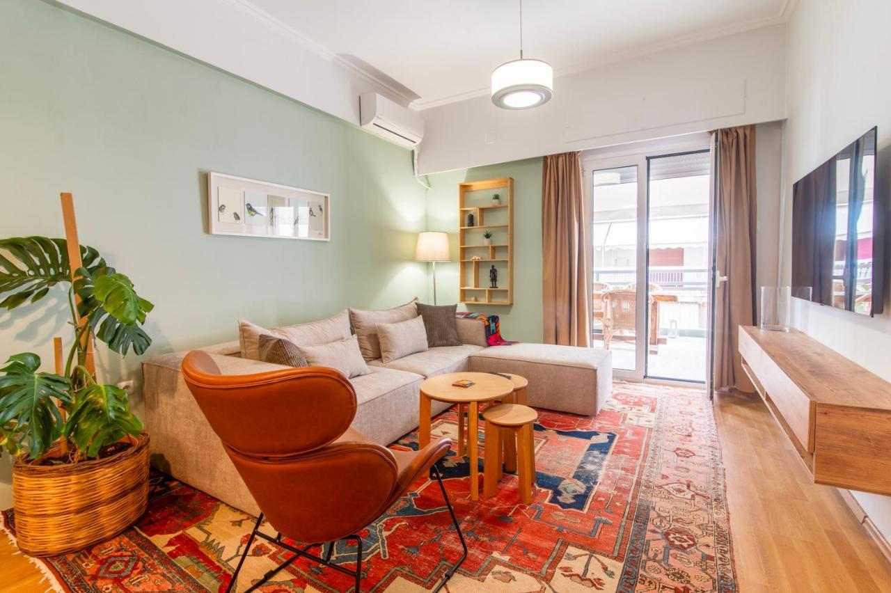 Stylish 2-bedroom Apartment With Big Terrace At Pagrati