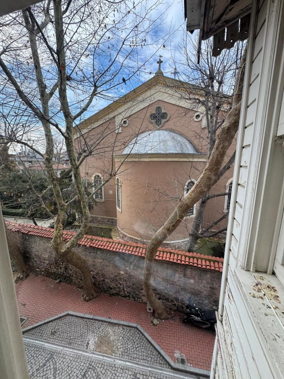 Historic White Mansion Bosphorus & Church View