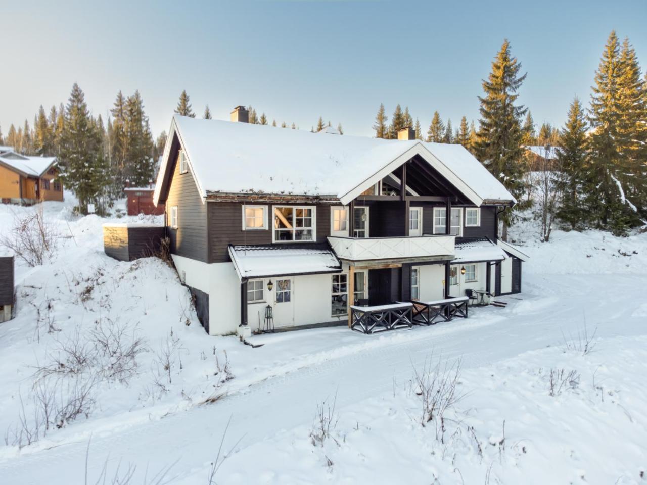 Ski-in apartments under snow at the foot of Trysilfjellet