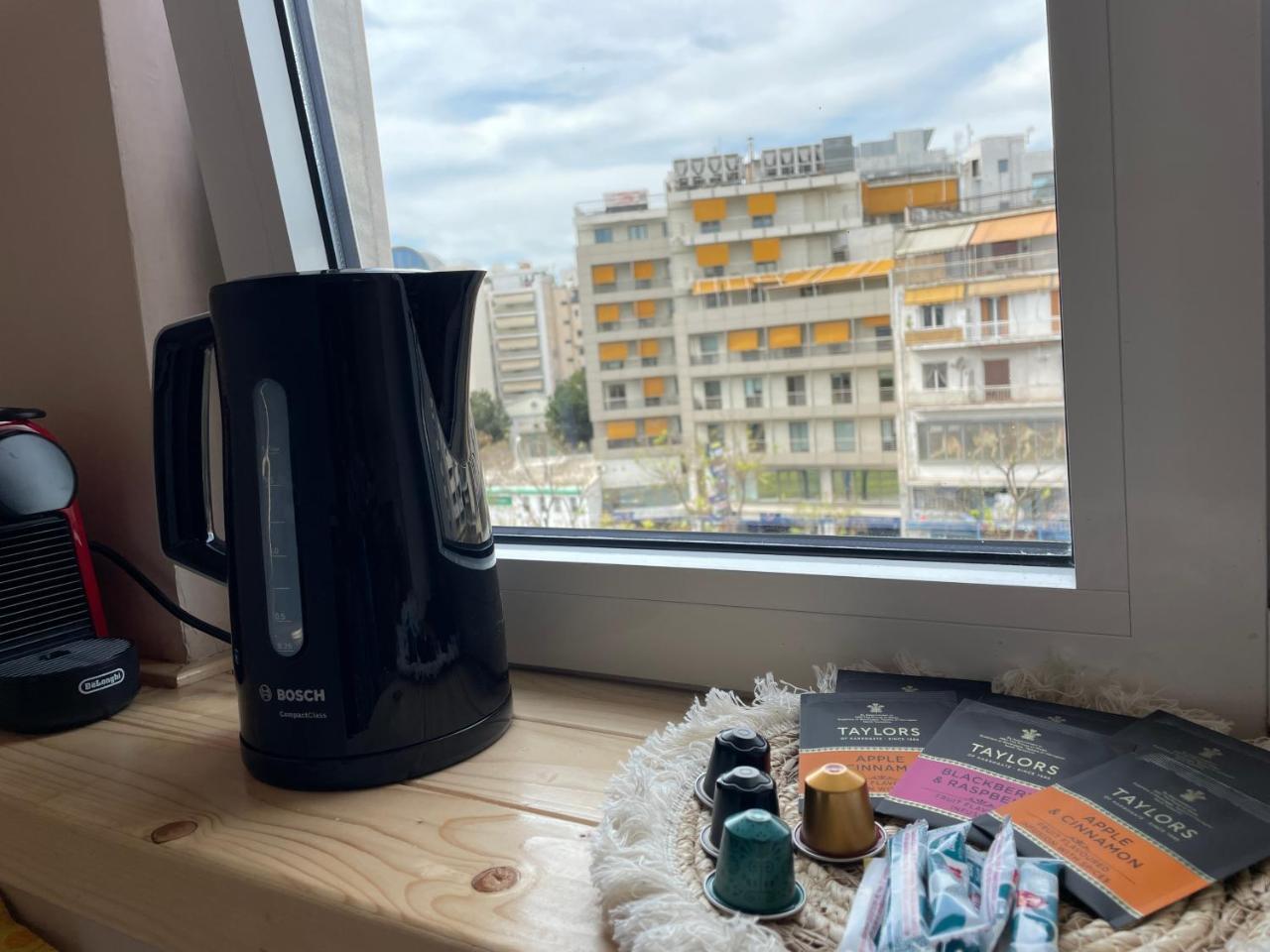 Modern Cityview Flat 1 Min To Metro Walk To Acropolis