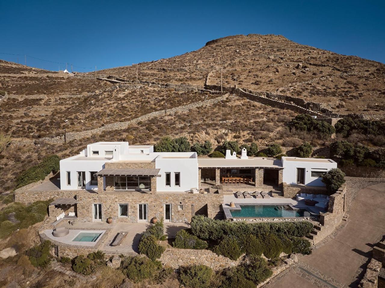 Villa Amra Secluded Mykonos Haven With Sea Views, Heated Pool, Gym & Hammam