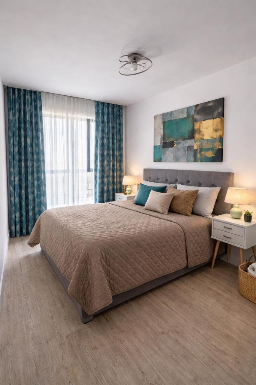 Modern 1br Apartment With Terrace & City View Near Romexpo