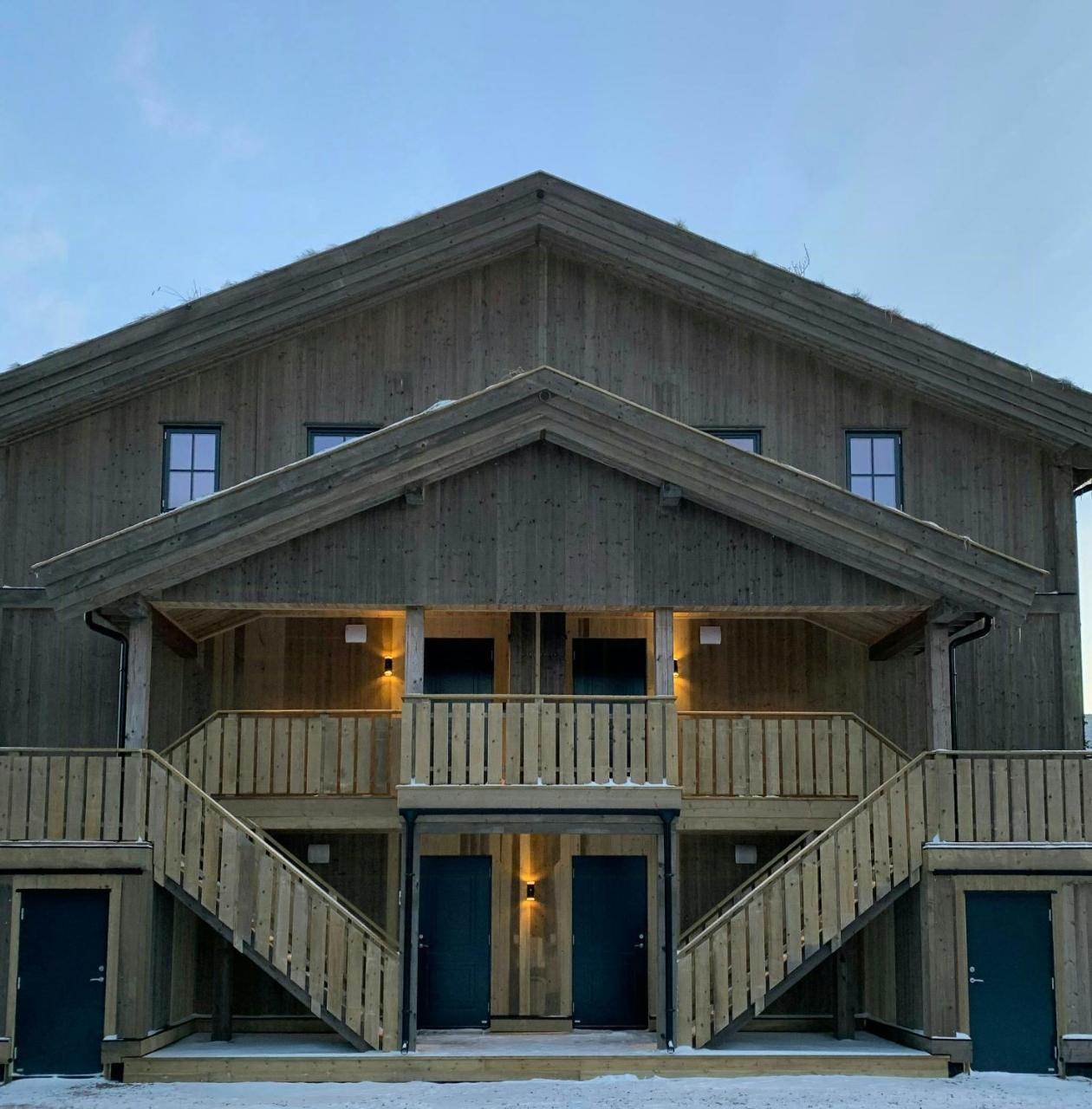 Ski-in apartments under snow at the foot of Trysilfjellet
